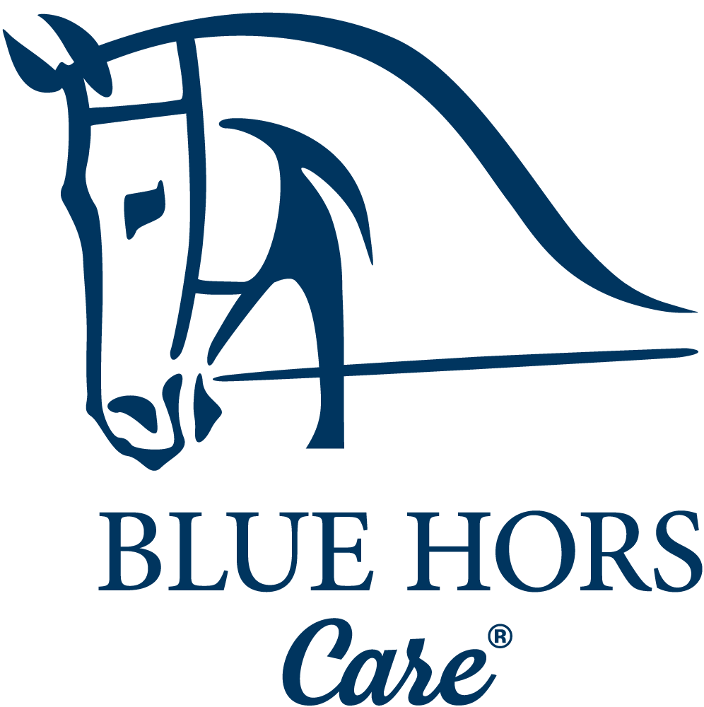 BLUE HORS CARE logo BLÅ